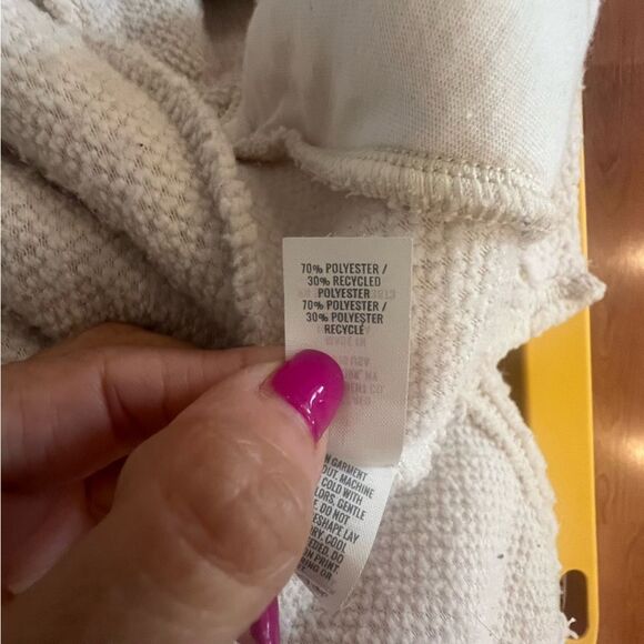 Aerie Sherpa half button sweater with pockets women's size large oversized fit - Picture 15 of 15